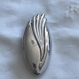 Silver Sculptural brooch